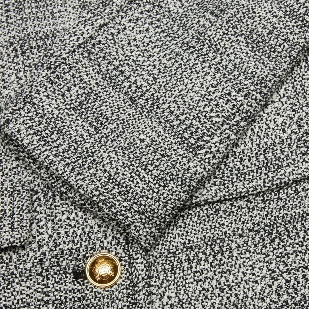 Aritzia Babaton black & white cotton linen tweed blazer jacket - 2XS - Picture 8 of 10